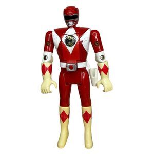 Vintage Bandai Power Rangers Red Ranger Jason Flip Head Action Figure Toy 1993
